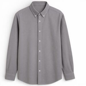 Muse Fath Men’s XXL Oxford Shirt – Gray 100% Cotton – New Without Tags